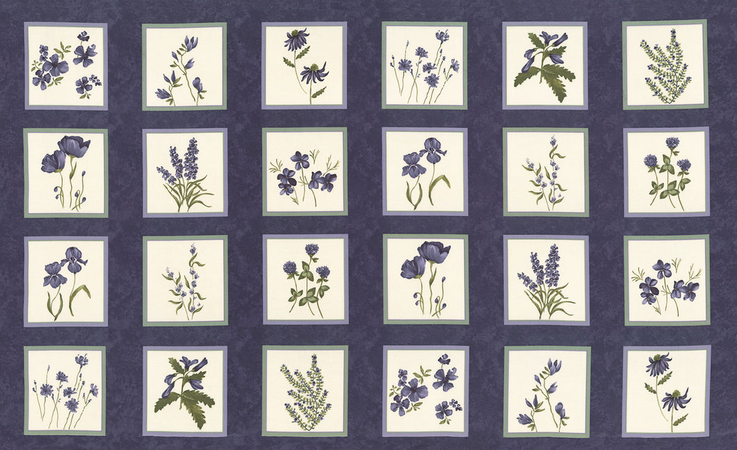 Moda Wild Iris Fabric Panel Iris 6870-13
