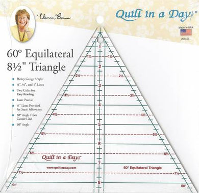 Ruler  60 Degree Equilateral 8 1/2 Triangle # 2046QD