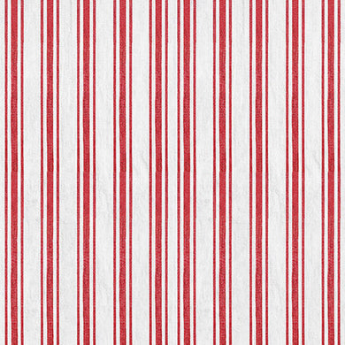 Wintry Mix by Elizabeth Medley 2298-88 Red - Ticking Stripe