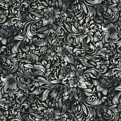 118'' Blank Quilting Charcoal Allure Wide Backing 2601-95