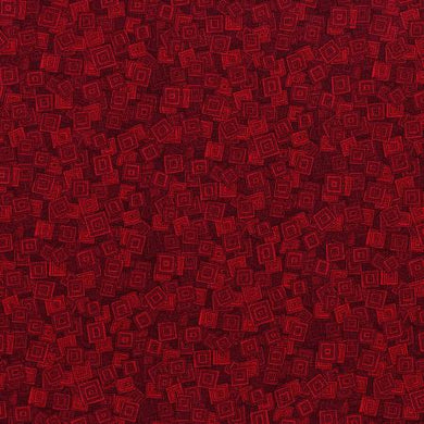 RJR 3215-005 Hopscotch - Overlapping Squares - Scarlet Fabric