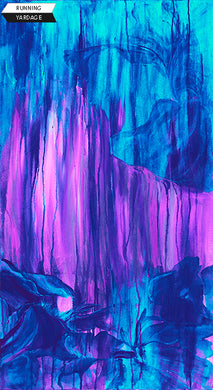 Northcott - Daydreamin - Petal Stem - Cool - Purple Rain - Floral - 40000-83