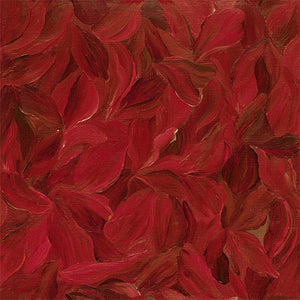 Northcott - Winter Garden Red Leaves by Frond - 40018-24