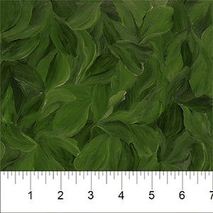 Northcott - Winter Garden Pine Green Leaves by Frond - 40018-75