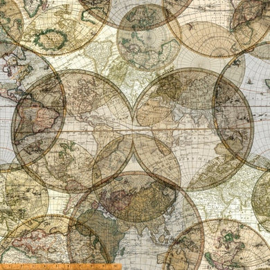 Seven Seas - Globe Fabric