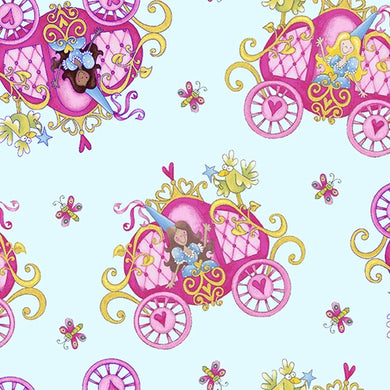 Once Upon a Time Toss Carriages Fabric 123.72