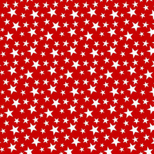 My Happy Place Tossed Little Stars Red # 6041-81