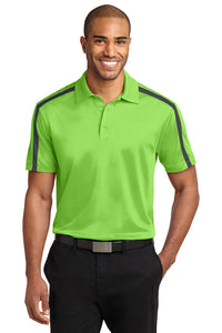 DL - Port Authority® Silk Touch™ Performance Colorblock Stripe Polo