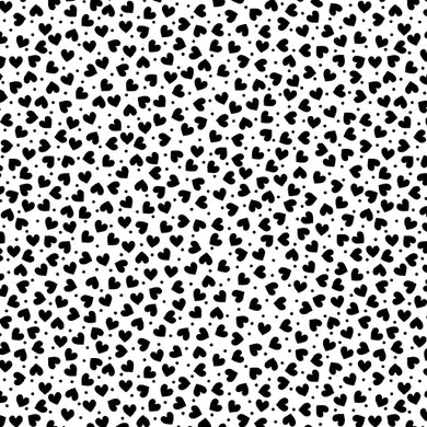 Tonal Hearts White/Black By Kanvas Studio 