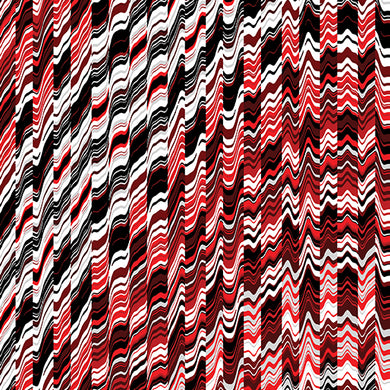 Benartex - SOUNDWAVES RED   0784710B