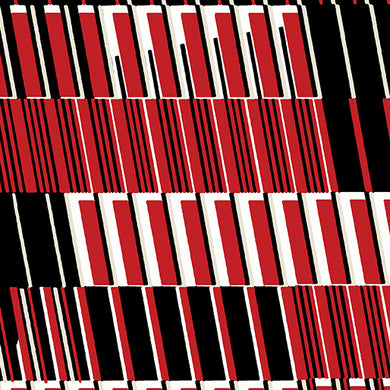 Musical Moments - Piano Play Black / Red  0785210B by Benartex