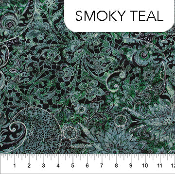 BANYAN BATIKS Ketan Batik Basics Smokey Teal  81221-68