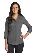 Load image into Gallery viewer, DL - Red House® Ladies 3/4-Sleeve Nailhead Non-Iron Shirt