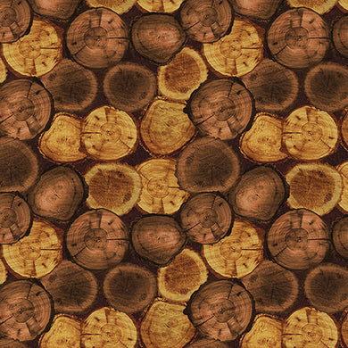 Nature Walk - Rustic Logs Russet