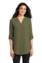 Load image into Gallery viewer, DL - Port Authority ® Ladies 3/4-Sleeve Tunic Blouse