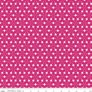 Colour Wall Geo Hot Pink by Riley Blake C11590