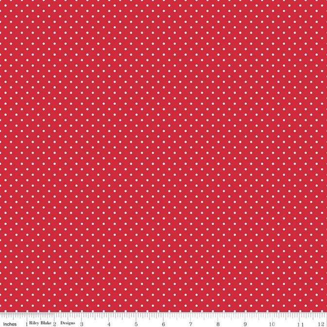 Riley Blake - Swiss Dot Red - C670-80-RED