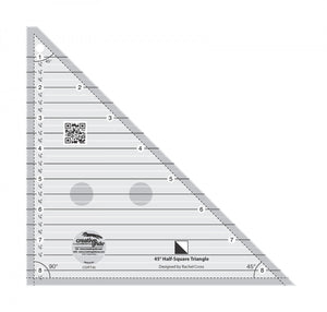 Creative Grids 45 Degree Half-Square Triangle 8-1/2in Quilt Ruler # CGRT45
