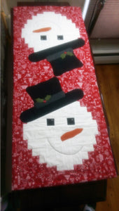 Snowman Runner Pattern # CLPARY019