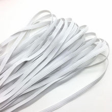 Load image into Gallery viewer, MODA 1/4&quot; Quarter Inch Braided Elastic Soft Latex Free WHITE