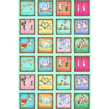 Load image into Gallery viewer, From the Heart Light Turquoise Digital Small Animal Squares  44/45&quot;   Y3357-100