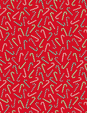 Feeling Festive Red Tossed Mini Candy Canes  CD1411-RED