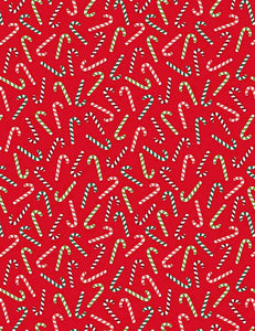 Feeling Festive Red Tossed Mini Candy Canes  CD1411-RED