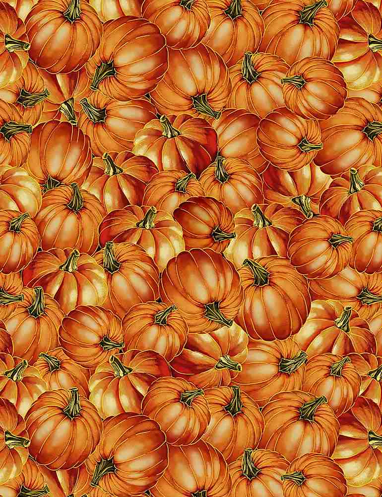 Packed Metallic Harvest Pumpkins Harvest - CM1292  ORANGE