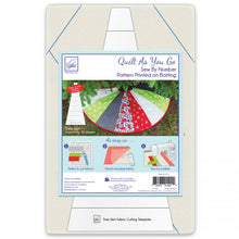 Load image into Gallery viewer, JUTJT-1492 Tree Skirt Quilt As You Go Pre-Printed Batting