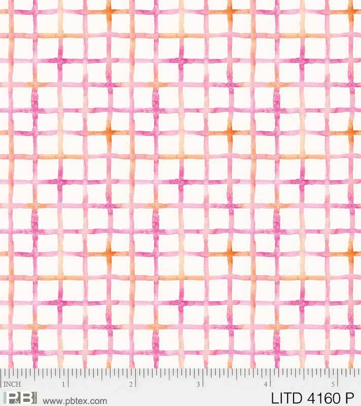 P & B Textiles - Little Darlings - Pink Checkered LITD 4160 P
