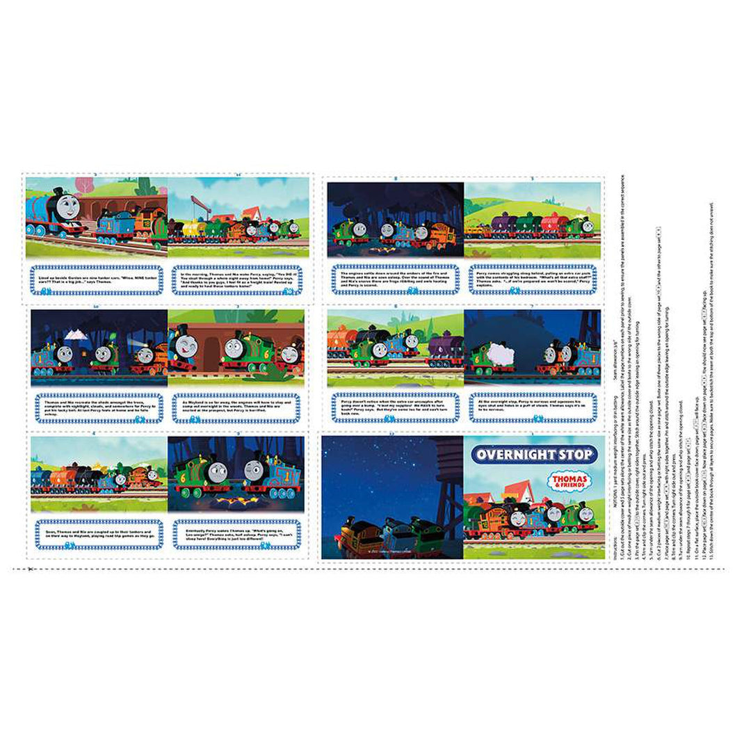 Full Steam Ahead with Thomas & Friends Overnight Stop Soft Book Panel