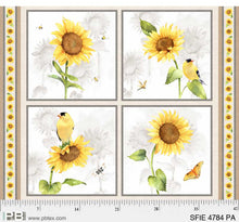 Load image into Gallery viewer, SunFlower Field Panel by Sandy Lynam Clough (P&amp;B) SFIE 4784 PA