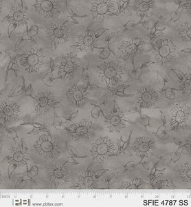 SunFlower Field Grey Tone on Tone by Sandy Lynam Clough (P&B) SFIE 4787 SS