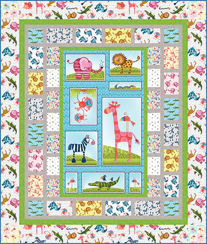 Silly Safari Free Quilt Pattern