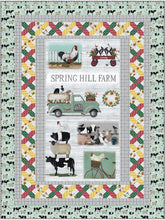 Load image into Gallery viewer, Benartex Spring Hill Farm Mint Block Print Stripe # 13251-40