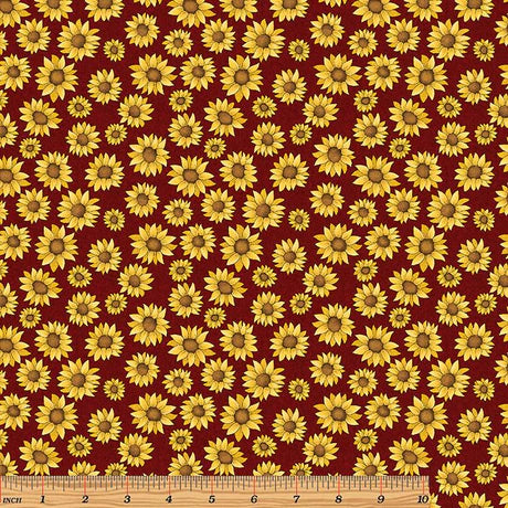  Sunflower Field - Cranberry 13256-19