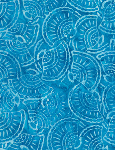 Seashell Batik - Tonga Turq