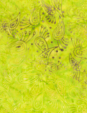 Raindrop Batik - Tonga Neon