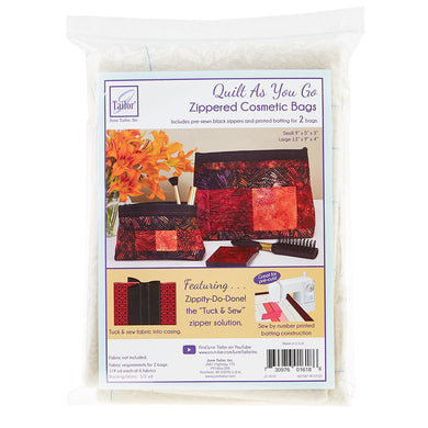 Quilt As You Go Cosmetic Bags Kit