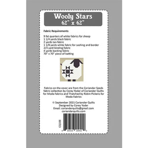 Pattern  Wooly Stars G CQ 188 Coriander Quilts#1 Pattern