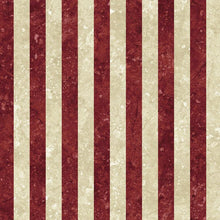 Load image into Gallery viewer, Patriotic Stripe, Red, Beige, Stonehenge, Stars and Stripes 1 and II, Quilts of Valor, Northcott, 39100-25