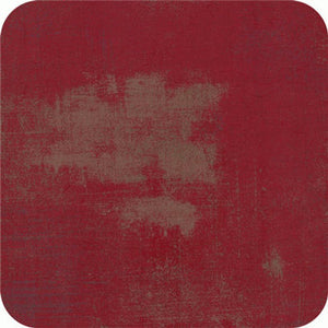 Grunge Quilt Fabric by Moda Fabrics - #30150 82 - Dk Red Maraschino
