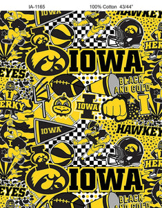Iowa Hawkeyes NCAA Pop Art Graffiti Design IA-1165
