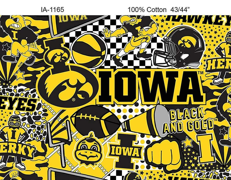 Iowa Hawkeyes NCAA Pop Art Graffiti Design IA-1165