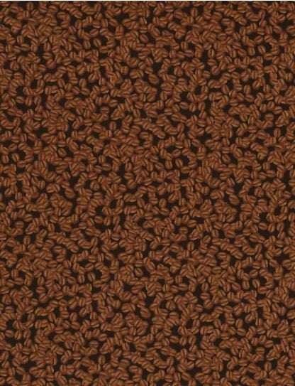 Coffee' Fabric By The Yard; By Timeless Treasures -C6881