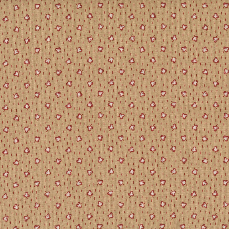 Repro Reds R3116-Tan by Marcus Fabrics