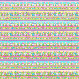 Hoppy Easter Gnomies 566-25 Multi by Shelly Comiskey for Henry Glass Fabrics