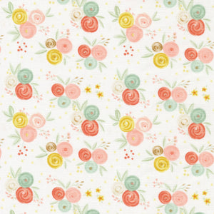 It's A Girl C13321-Bouquet WHITE by Riley Blake Designs