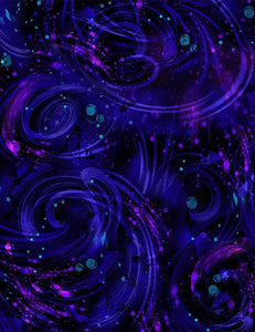 Butterfly Magic C8533 Black Magic Swirls Texture Timeless Treasures